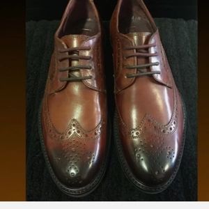TED BAKER MEN'S TTANUM 3 LEATHER WINGTIP